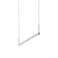 Suspension linéaire à DEL en aluminium et acrylique à profil mince