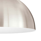 Mini-suspension LED basse tension dôme en métal brillant