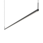 Suspension linéaire à DEL en aluminium et acrylique à profil mince
