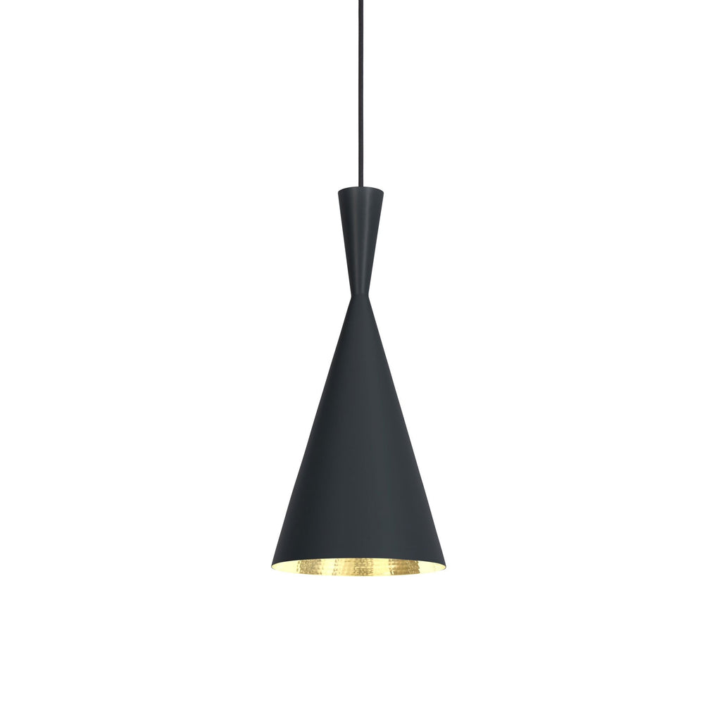 Suspension LED conique en laiton et aluminium