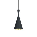 Suspension LED conique en laiton et aluminium