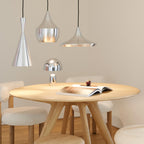 Suspension LED conique en laiton et aluminium