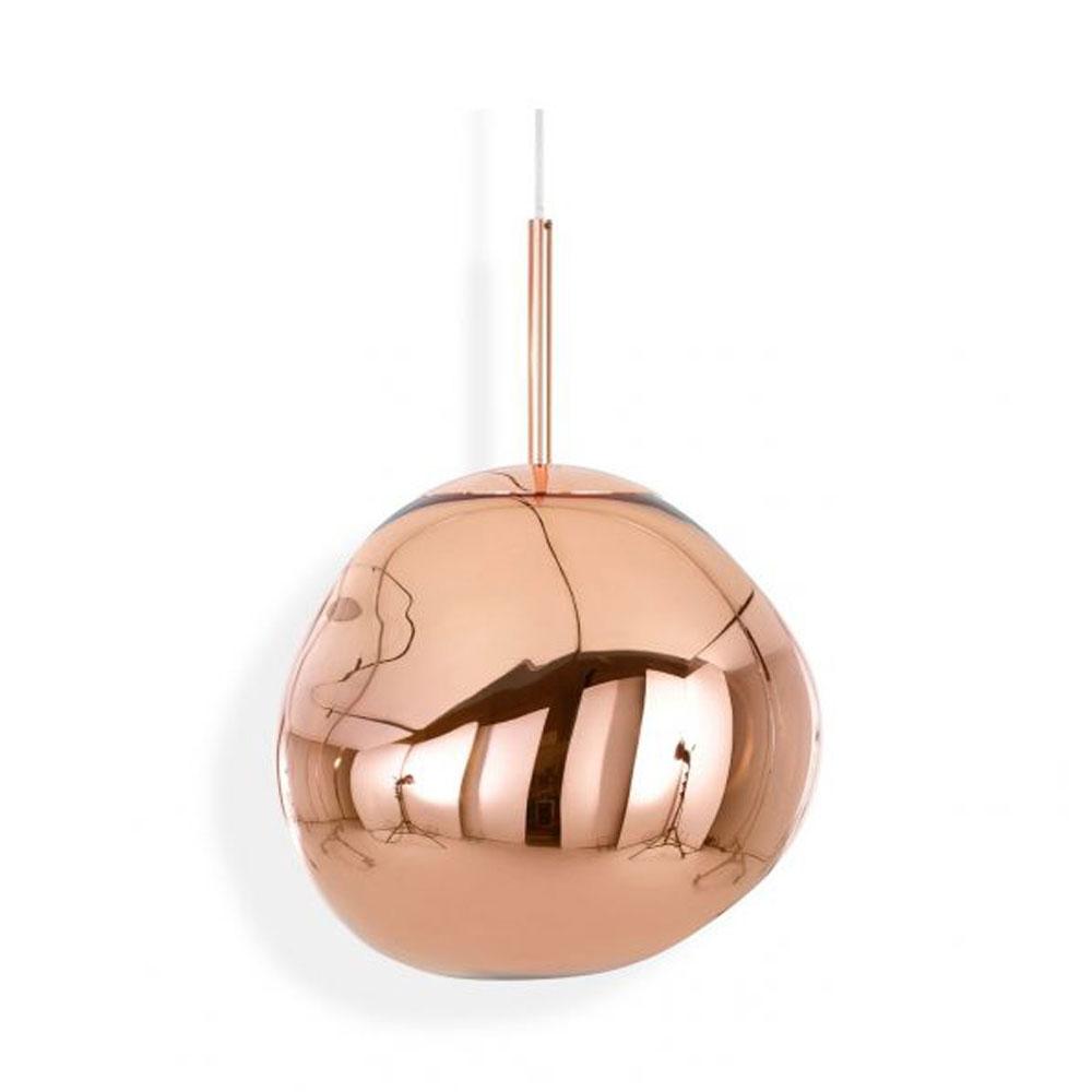 Suspension mini-LED Molten Orb en polycarbonate et verre