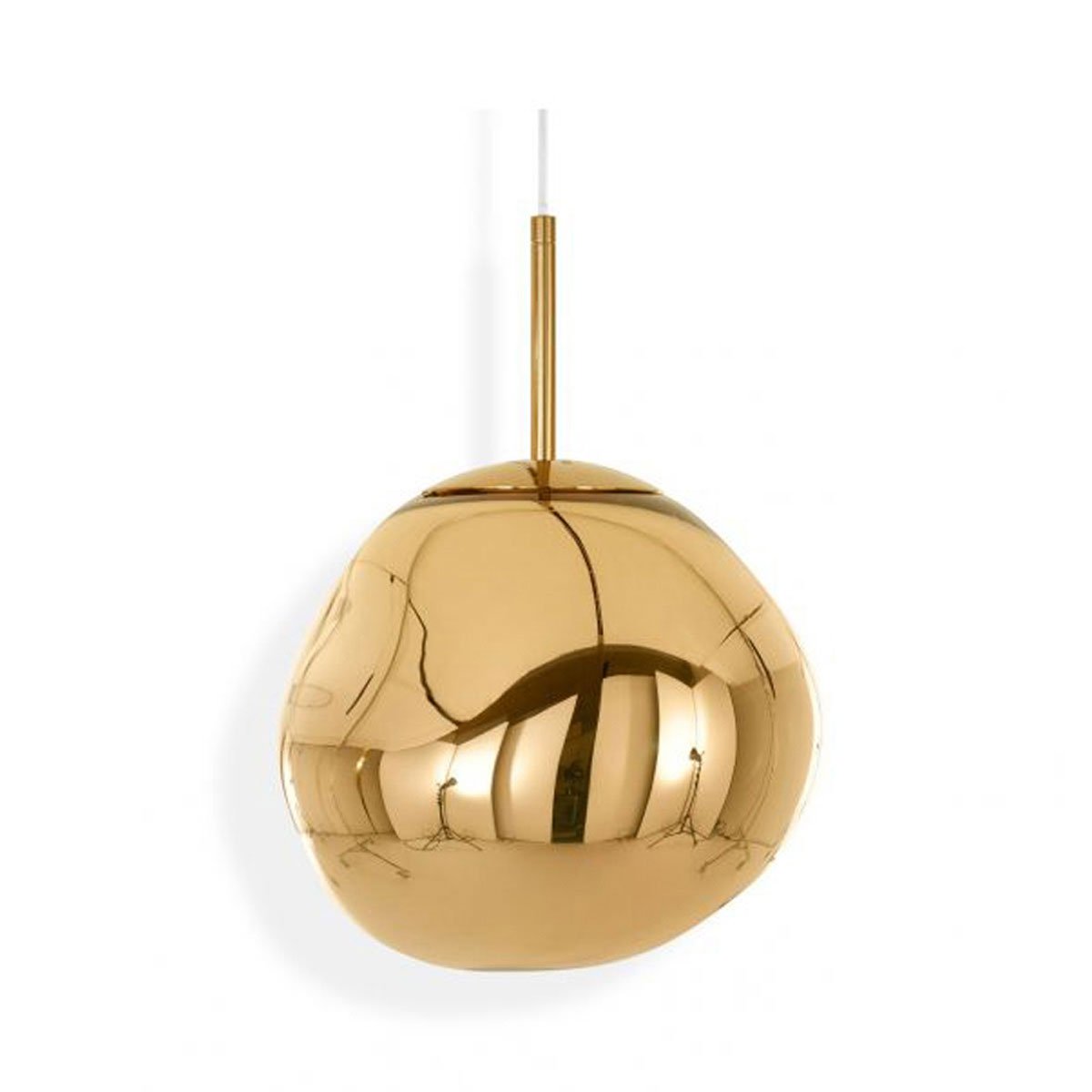 Suspension mini-LED Molten Orb en polycarbonate et verre