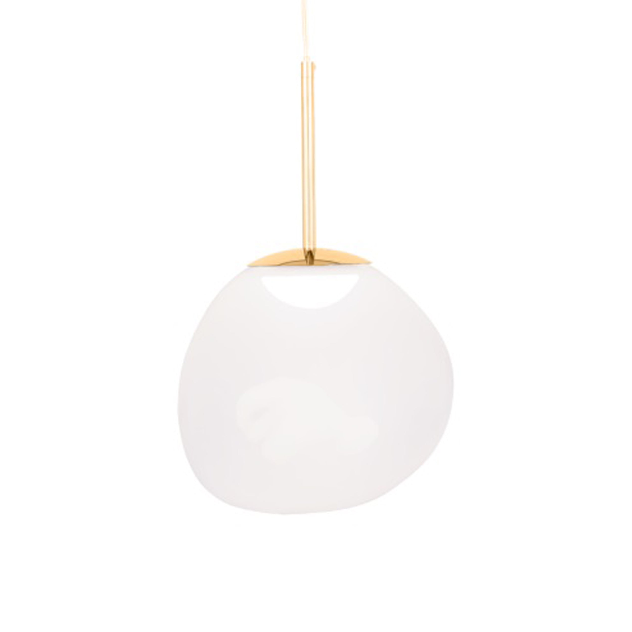 Suspension mini-LED Molten Orb en polycarbonate et verre