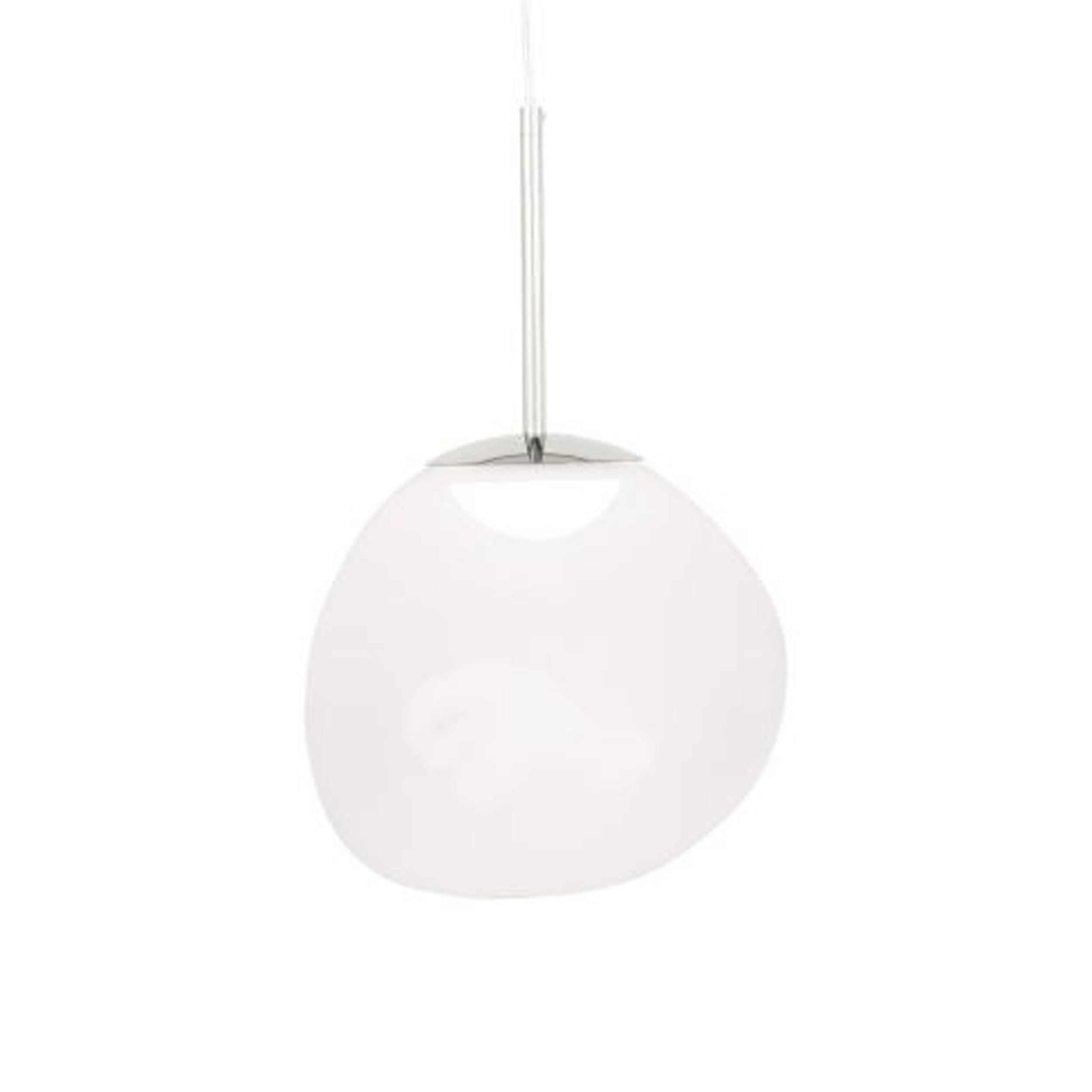 Suspension mini-LED Molten Orb en polycarbonate et verre