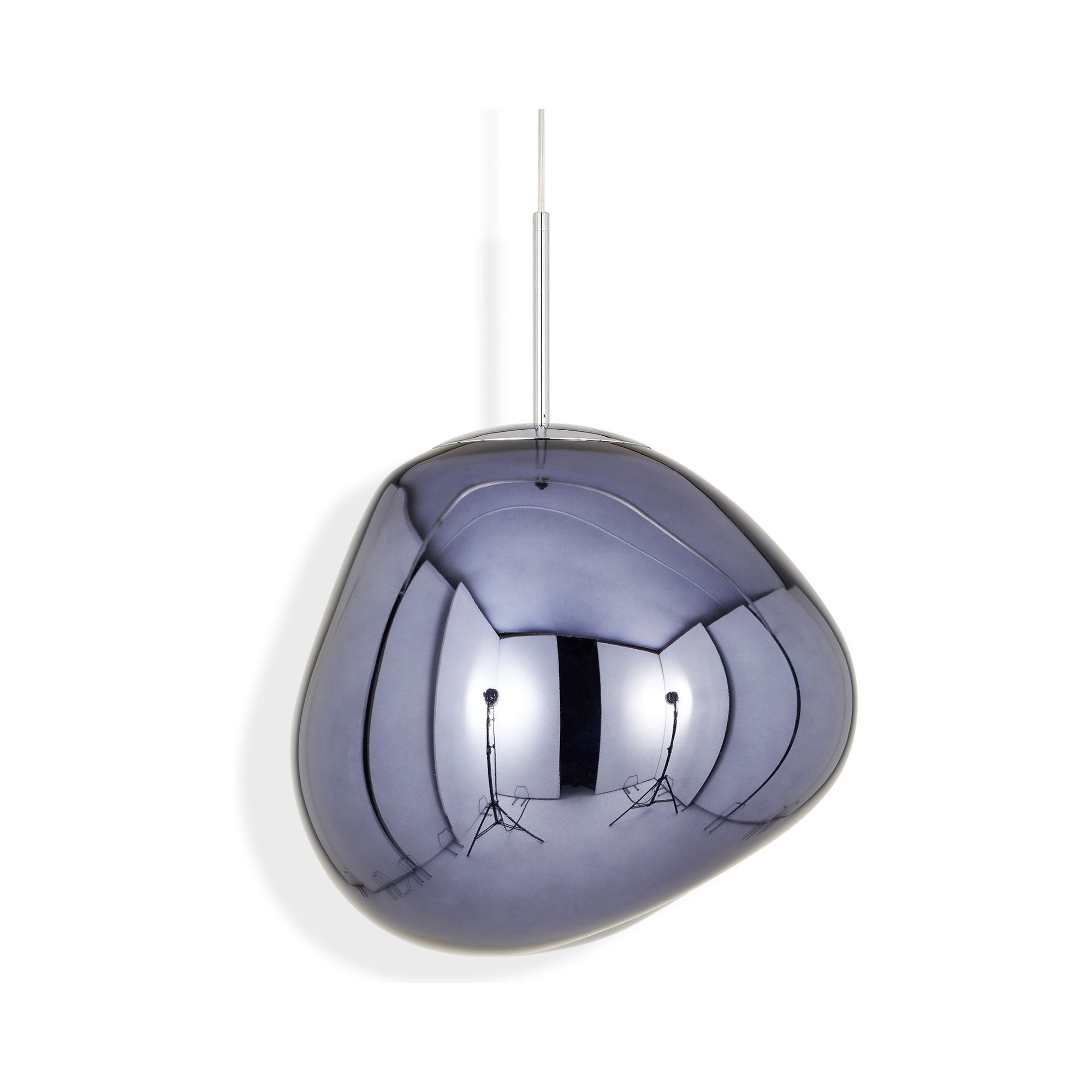 Suspension LED Molten Orb en polycarbonate et verre