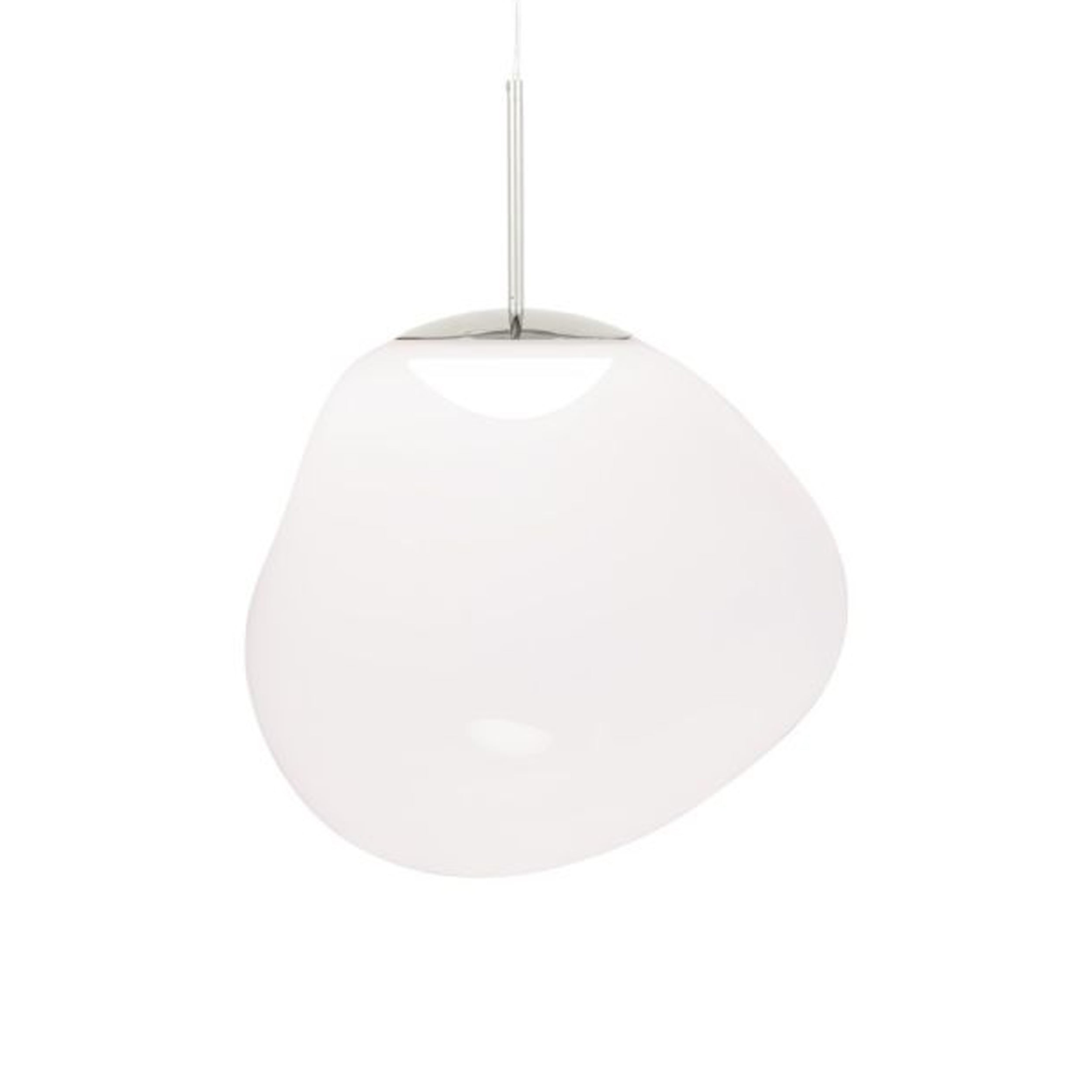 Suspension LED Molten Orb en polycarbonate et verre