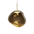 Suspension LED Molten Orb en polycarbonate et verre