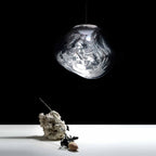 Suspension LED Molten Orb en polycarbonate et verre