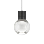Suspension LED globe en cristal optique gravé au laser