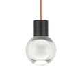 Suspension LED globe en cristal optique gravé au laser