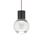 Suspension LED globe en cristal optique gravé au laser