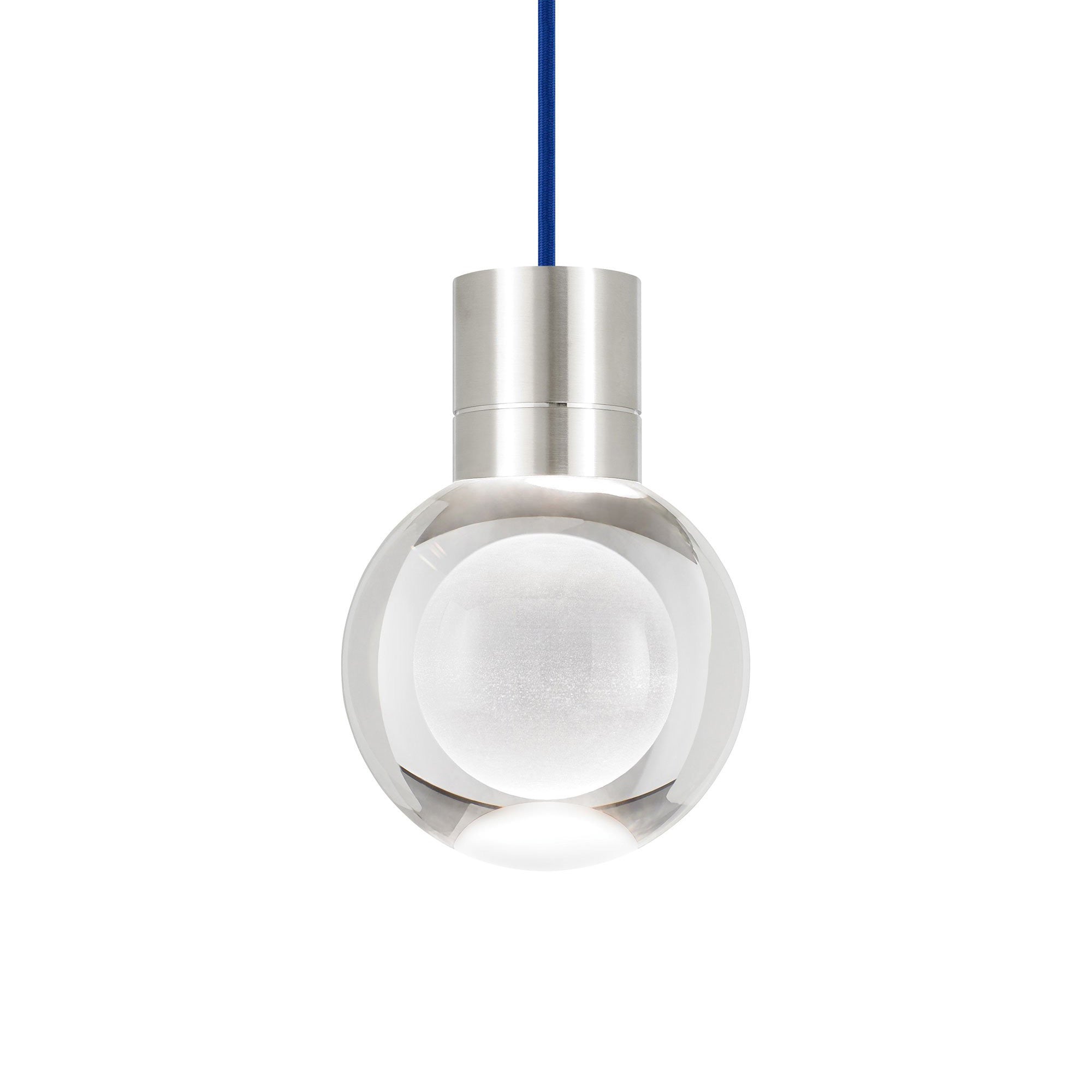 Suspension LED globe en cristal optique gravé au laser