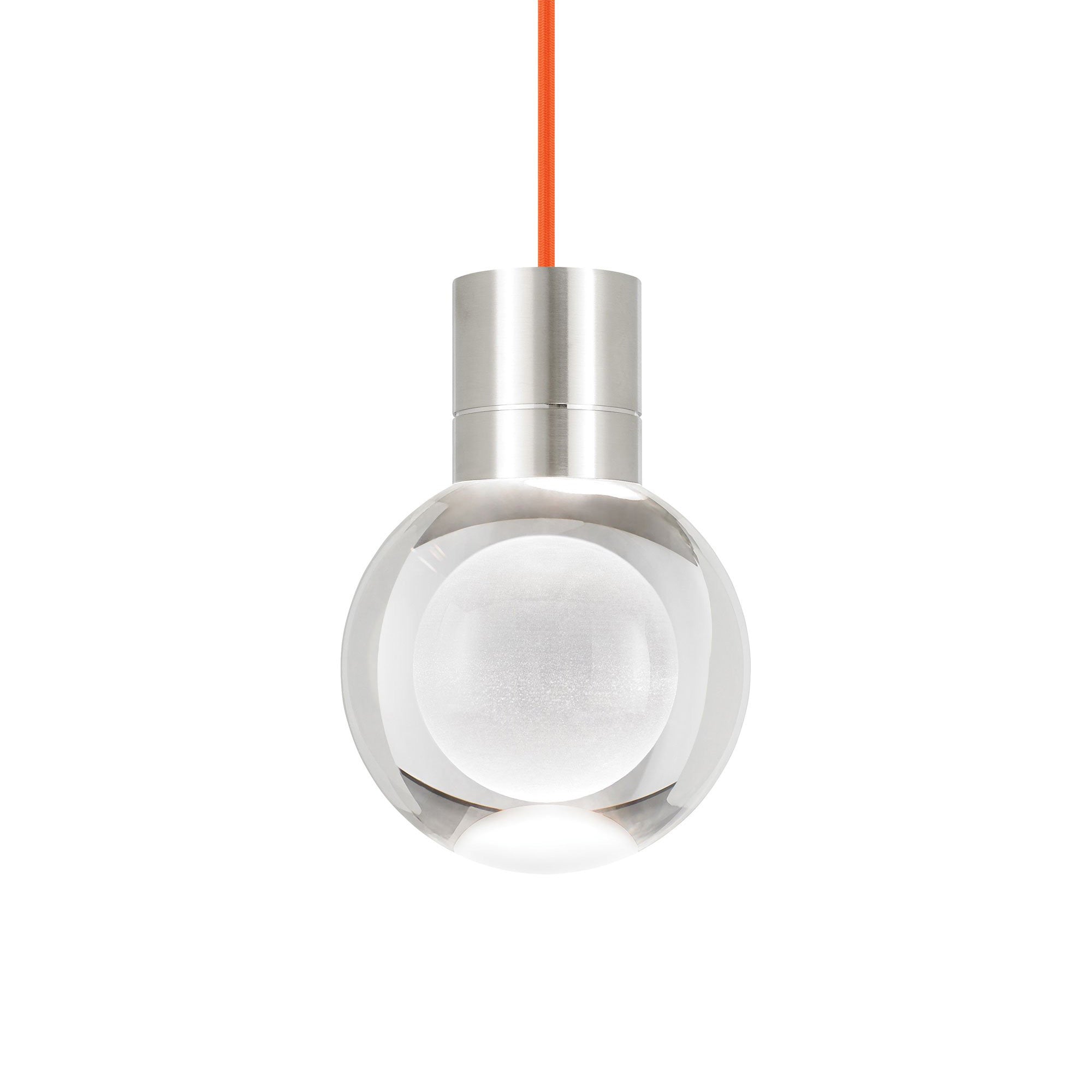 Suspension LED globe en cristal optique gravé au laser