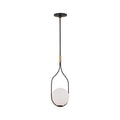 Suspension LED Globe en verre blanc
