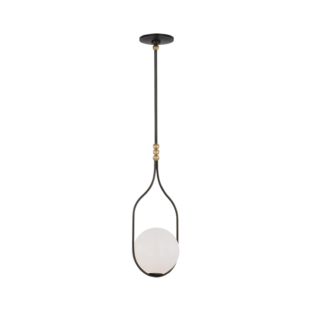 Suspension LED Globe en verre blanc