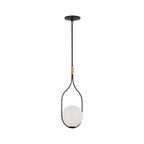 Suspension LED Globe en verre blanc