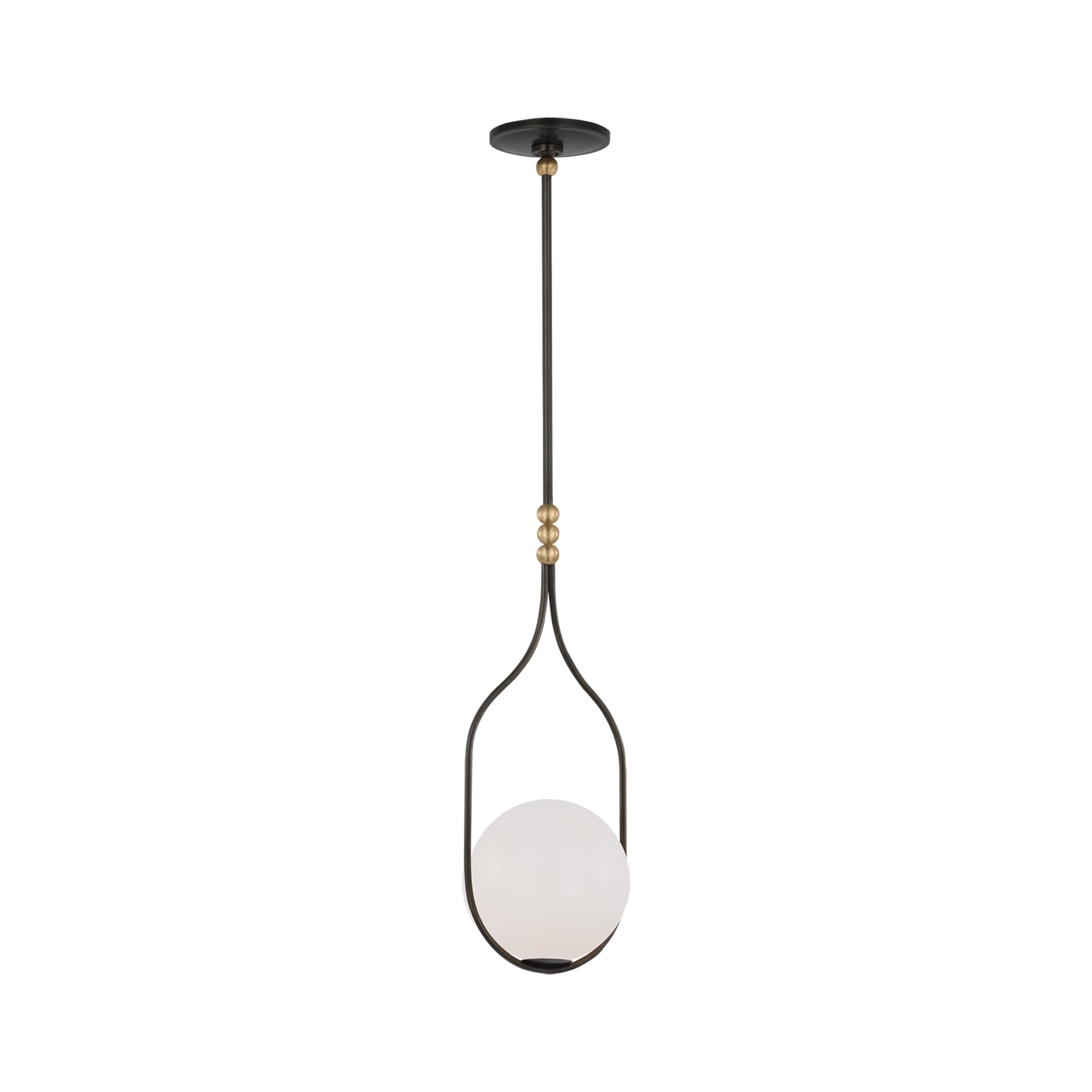 Suspension LED Globe en verre blanc