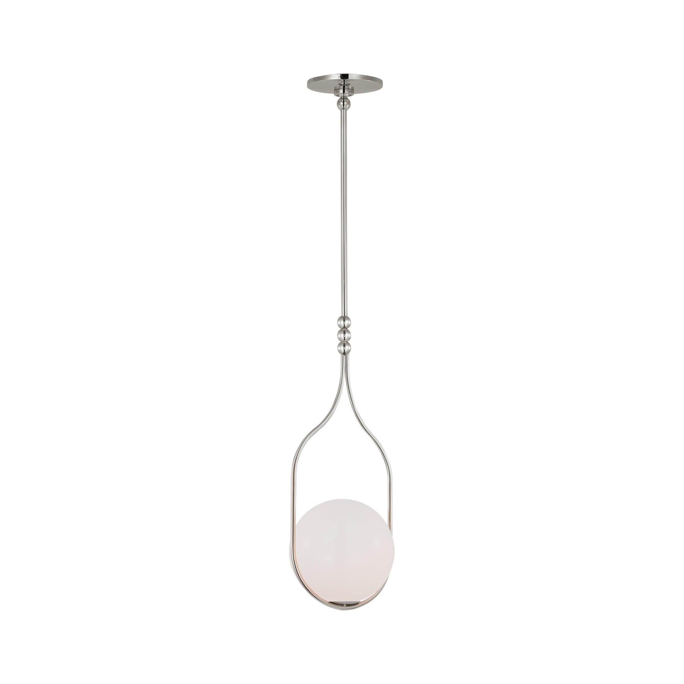 Suspension LED Globe en verre blanc