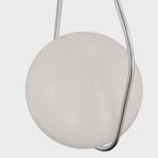 Suspension LED Globe en verre blanc