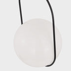Suspension LED Globe en verre blanc