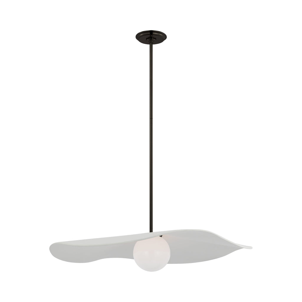 Suspension LED en sphère de verre