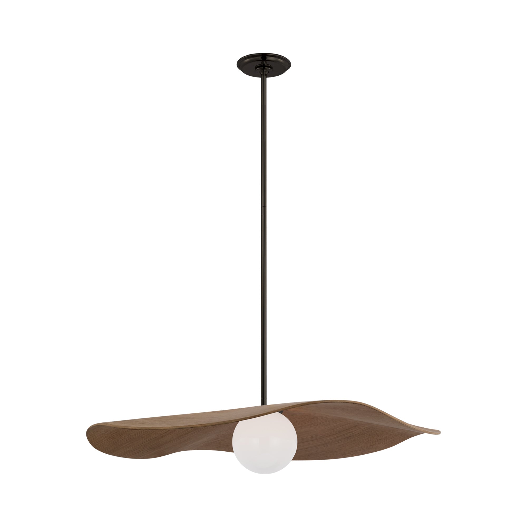 Suspension LED en sphère de verre