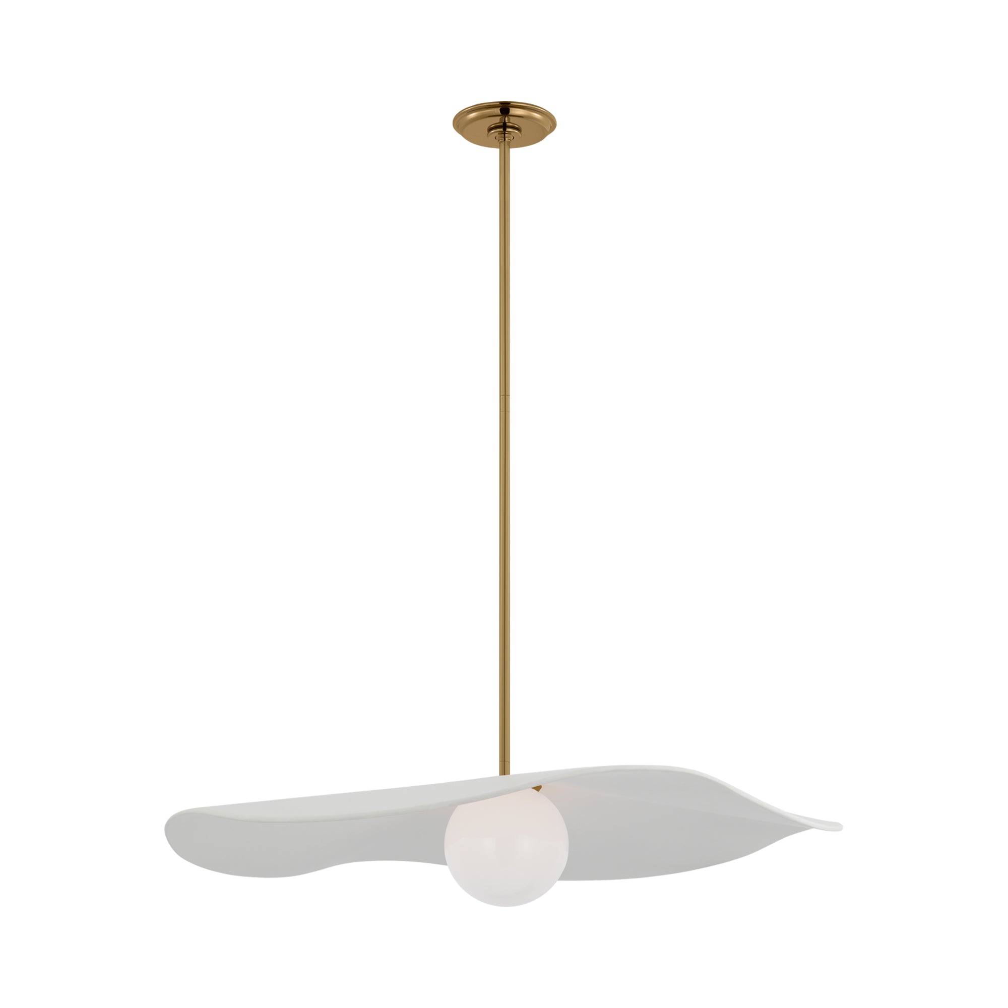 Suspension LED en sphère de verre