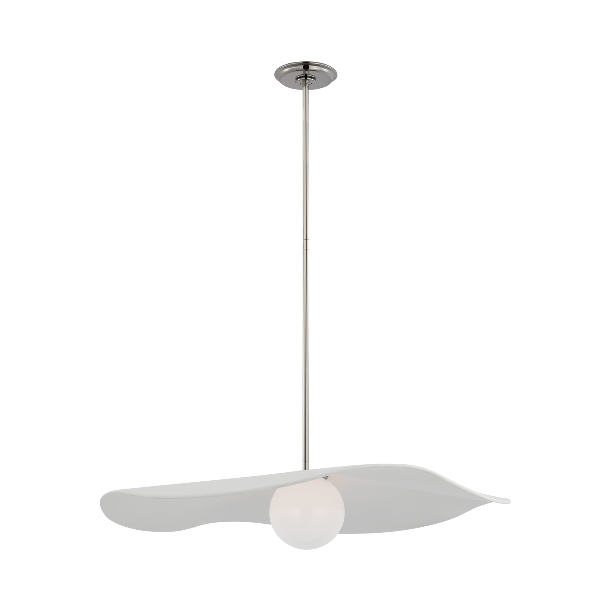 Suspension LED en sphère de verre