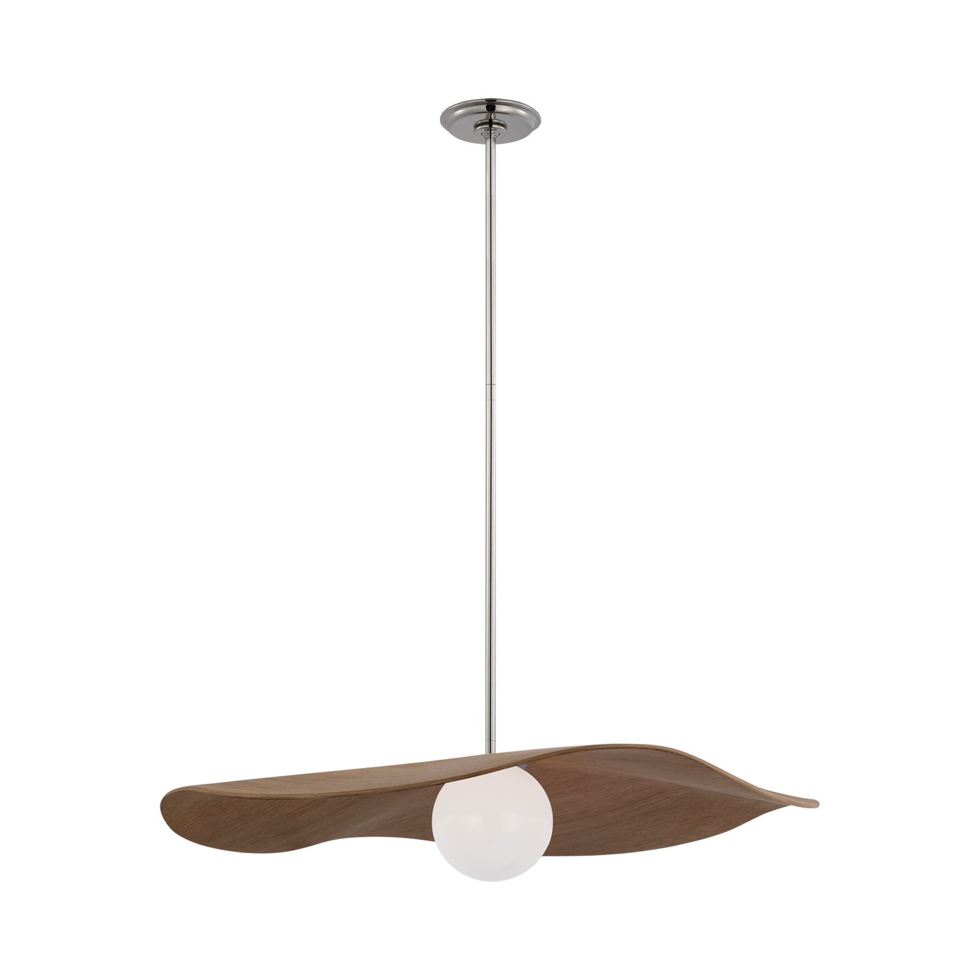 Suspension LED en sphère de verre