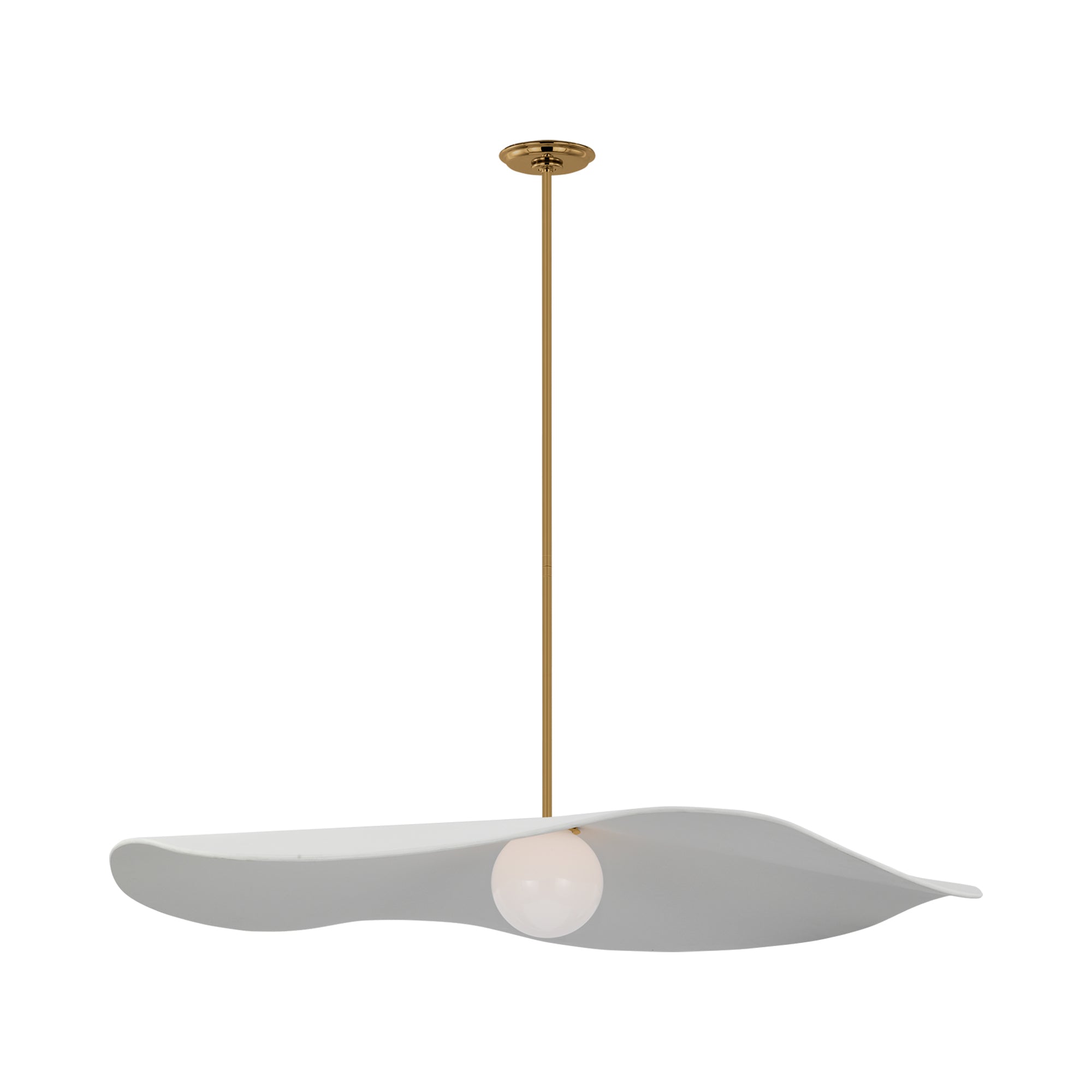 Suspension LED en sphère de verre
