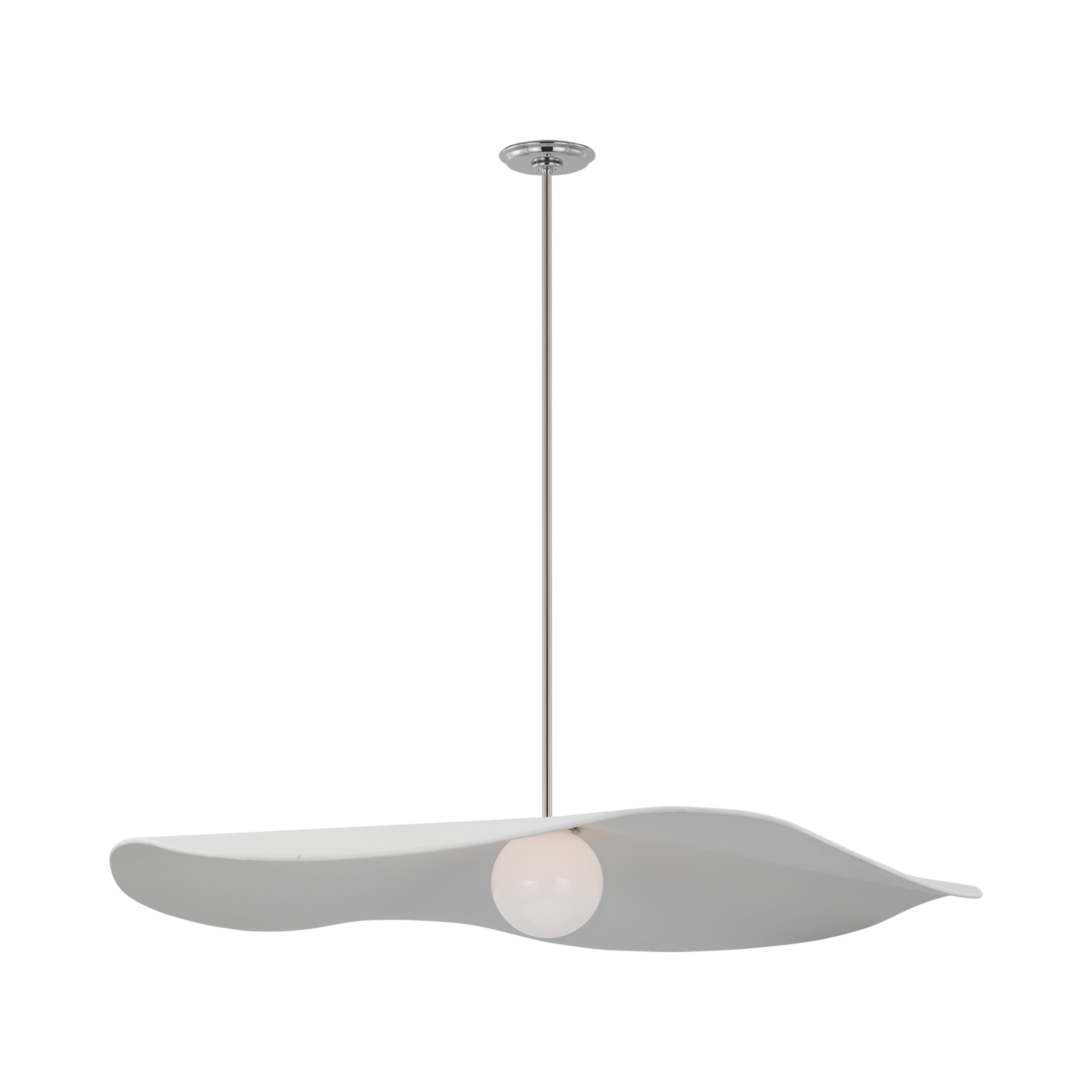 Suspension LED en sphère de verre
