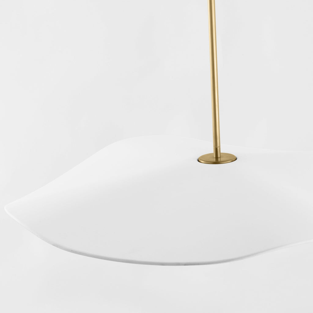 Suspension LED en sphère de verre