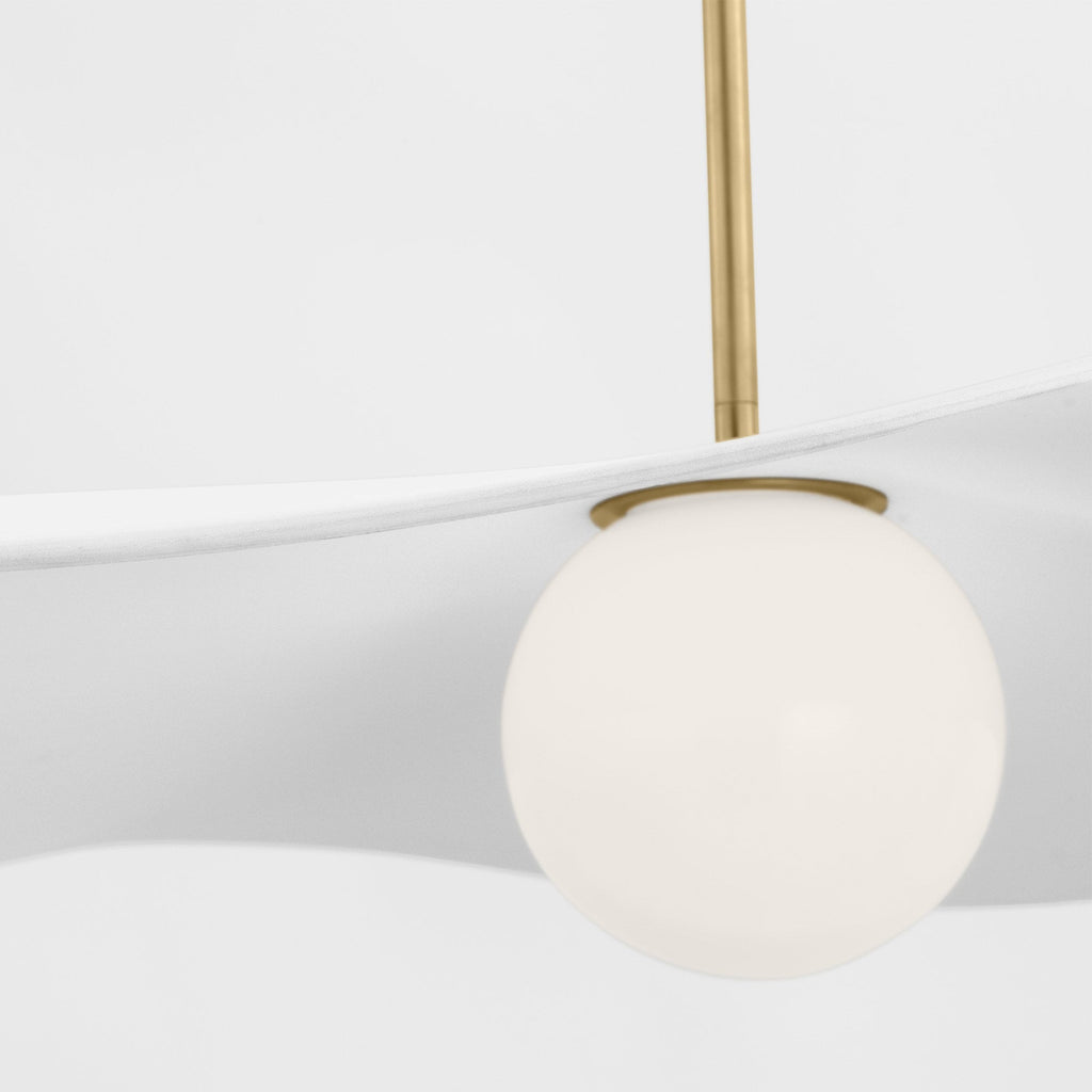 Suspension LED en sphère de verre