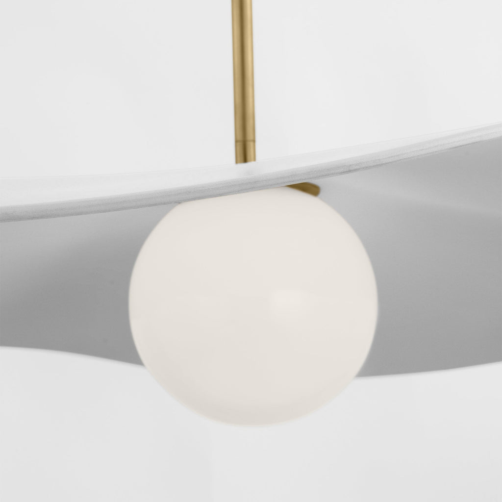 Suspension LED en sphère de verre