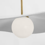 Suspension LED en sphère de verre