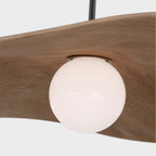 Suspension LED en sphère de verre