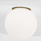 Suspension LED en sphère de verre